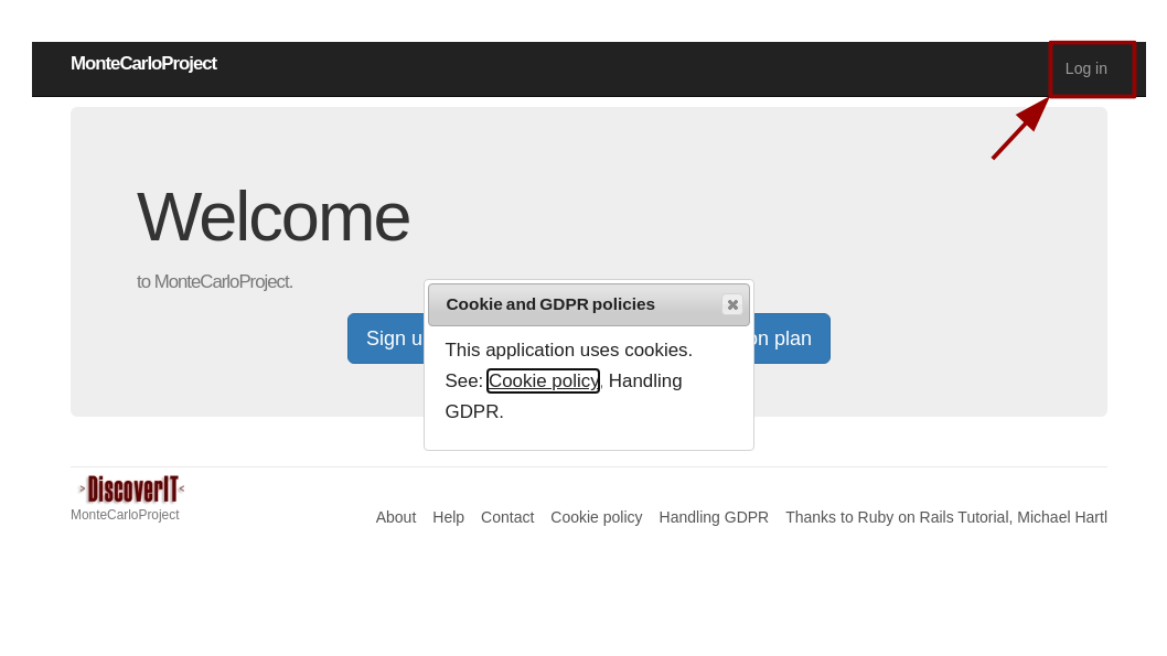 montecarloproject logging in arrow