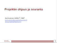 projektin ohjaus ja seuranta